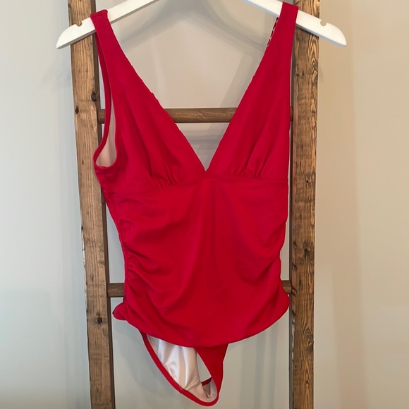 Joe Fresh One Piece Swimsuit Red Medium - Picture 1 of 2